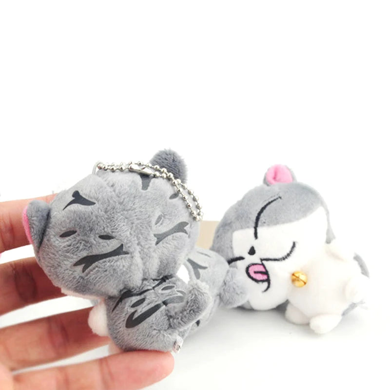Cute Plush Cheese Kitty Keychain Woman Mini Chi's Sweet Home Cat Doll Key Ring Chain On Bag Car Trinket Wedding Party Toy Gift