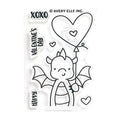 Valentine's Day New 2025 Clear Stamps for Paper Making Dragon Love Cutting Dies Set Scrapbooking Embossing Frame Card
