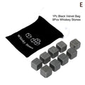 Father'S Day Gift Whiskey Stones Set 8 Pcs Granite Ice Cubes+ 2 Pcs Cups For Whisky In Wooden Bottle Box Present For Dad〔CC11〕