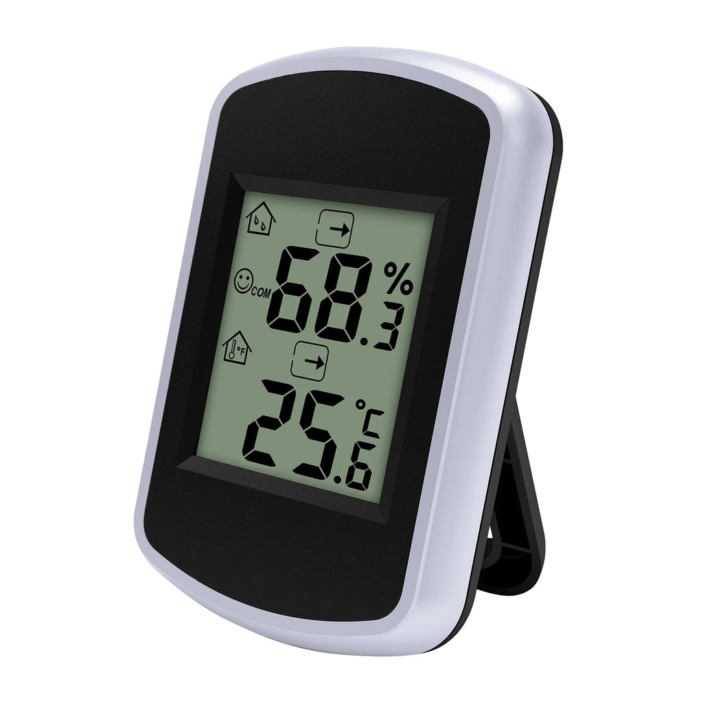 Digital Thermometer Smart Humidity Temperature Gauge Color Comfort Alert Trend Arrows Battery Powered Hygrometer for Home