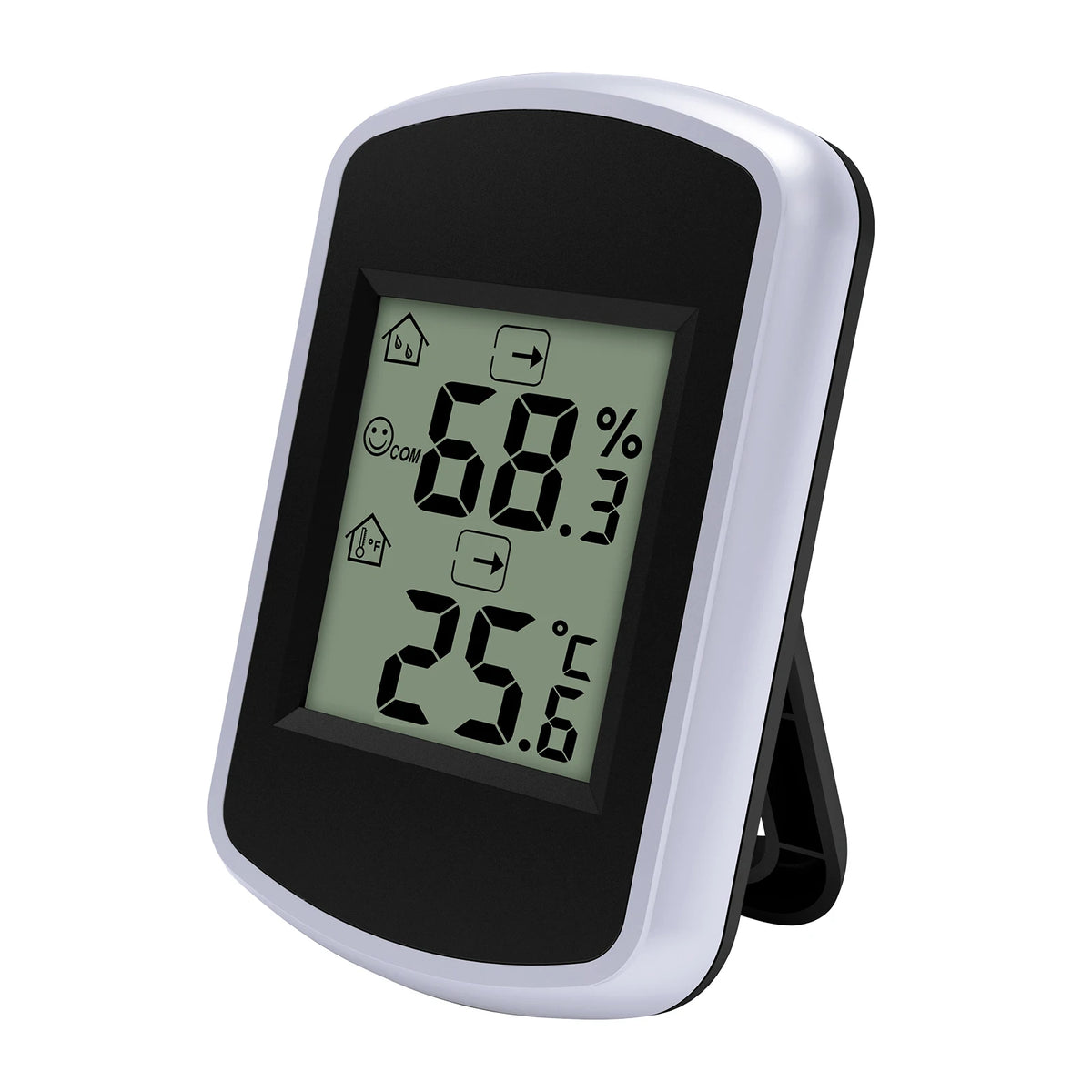Digital Thermometer Smart Humidity Temperature Gauge Color Comfort Alert Trend Arrows Battery Powered Hygrometer for Home