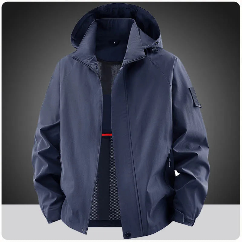 Men's Jackets And Light Coats For Spring Autumn Casual Windbreakers Bomber Jackets Hooded Outdoor Motorcycle Coats Men Clothing