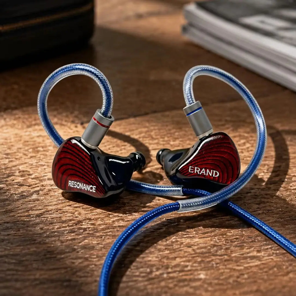ERAND RESONANCE 5 RED 2DD+2BA+1MP Hybrid IEMs Wired HIFI In-ear Earphones 5-driver 5-tube 5-way Monitor Headphones Earbuds