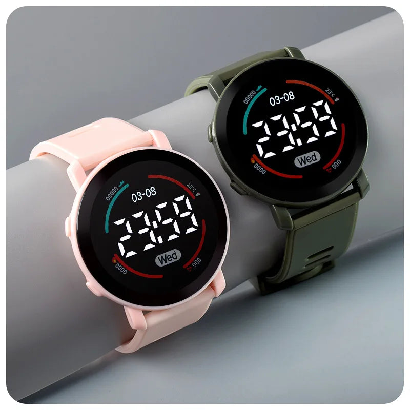 Girls Watch 30m Waterproof Girl Cute Kids Watches Clock Digital LED Children Electronic Watches Kids Wristwatch montre enfant
