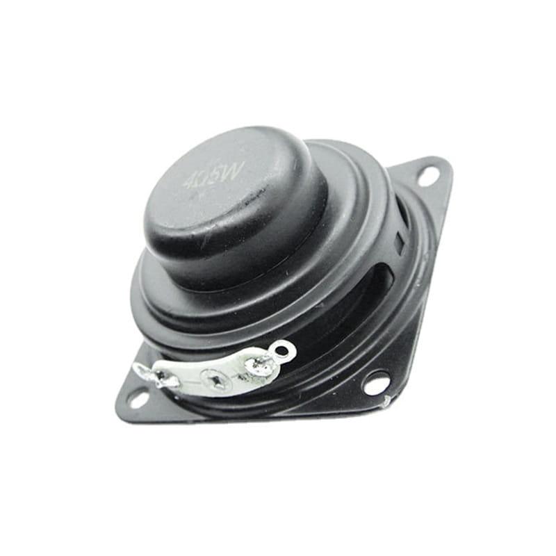 Black 40mm 4 ohm 5w full range bluetooth speaker driver featuring a circular cone and mounting plate.