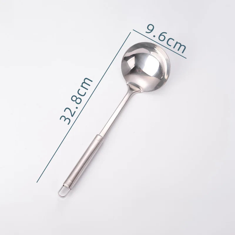 9-Piece Stainless Steel Kitchen Utensil Set, Multi-Purpose Cooking Tools, Including Turner Spatula, Ladle, Slotted Turner