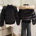 Women Thick Winter Parka Faux Fur Hood Wind Resistant Padded Coat Long Sleeve Casual Street Daily Warm Outer Jacket Fashion New