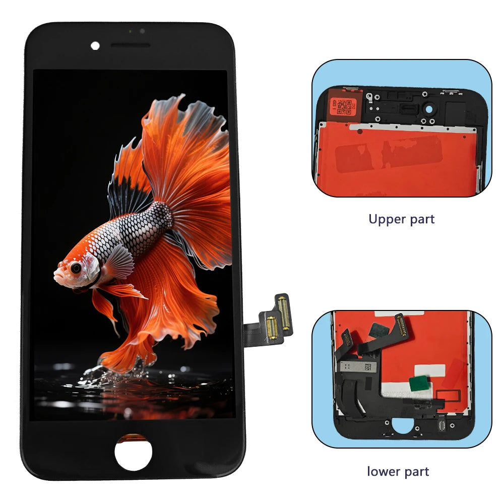 For iPhone 5 5C 5S SE 6 6S 7 8 Plus LCD Display Touch Screen Replacement For iphone 7G 7P 8G 8 Plus LCD Screen Tempered Glass