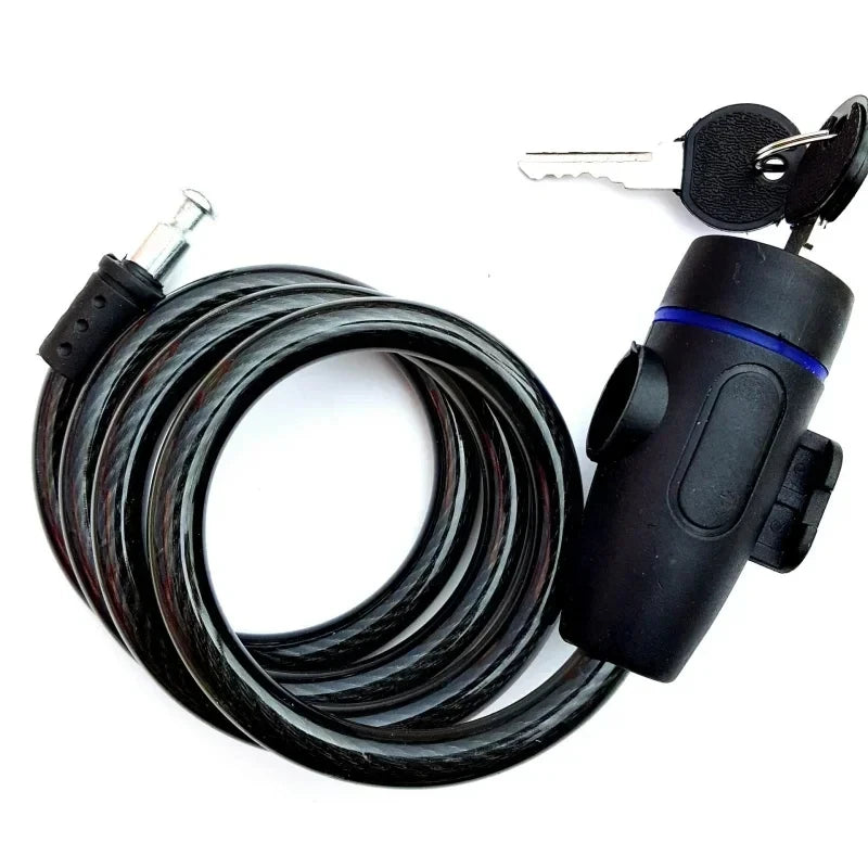 Heavy Duty Motorcycle Chain Lock Metal Anti Theft Bike Lock with 2 Keys for Maximum Security and Reinforcement of Bicycle