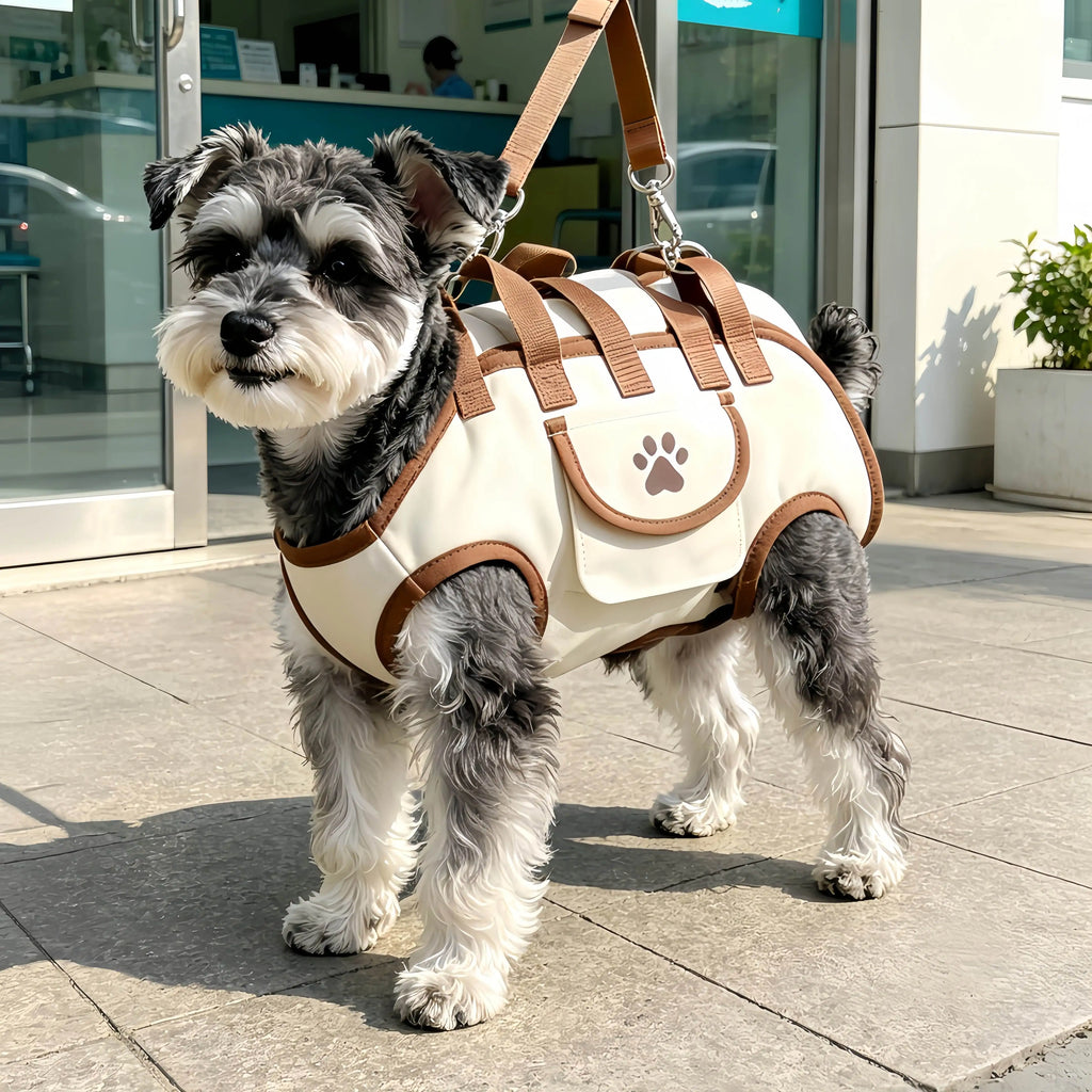 1-Piece Pet Travel Backpack, 3-in-1 Medium Size (Suitable for 4-6.5kg Pets), Pet Dog Backpack, Portable Crossbody Handbag, Shoulder Bag, Small Dog and Cat Pet Outing Bag, Dog Walking Bag