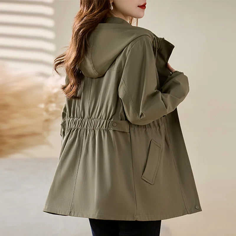 2026 New Fashion Spring Autumn Women's Jacket Long Sleeve Windbreaker Female Casual Basic coat Loose Jacket Outerwear Overcoat