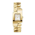 Fashion Leisure Business Watches for women Quartz Women Watch Simple Elegant Square Dial Gold Stainless Steel Strap Waterproof