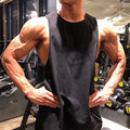 Men Bodybuilding Tank Tops Workout Fitness Cotton Sleeveless shirt Running Clothes Gym Stringer Singlet Male Summer Casual Vest