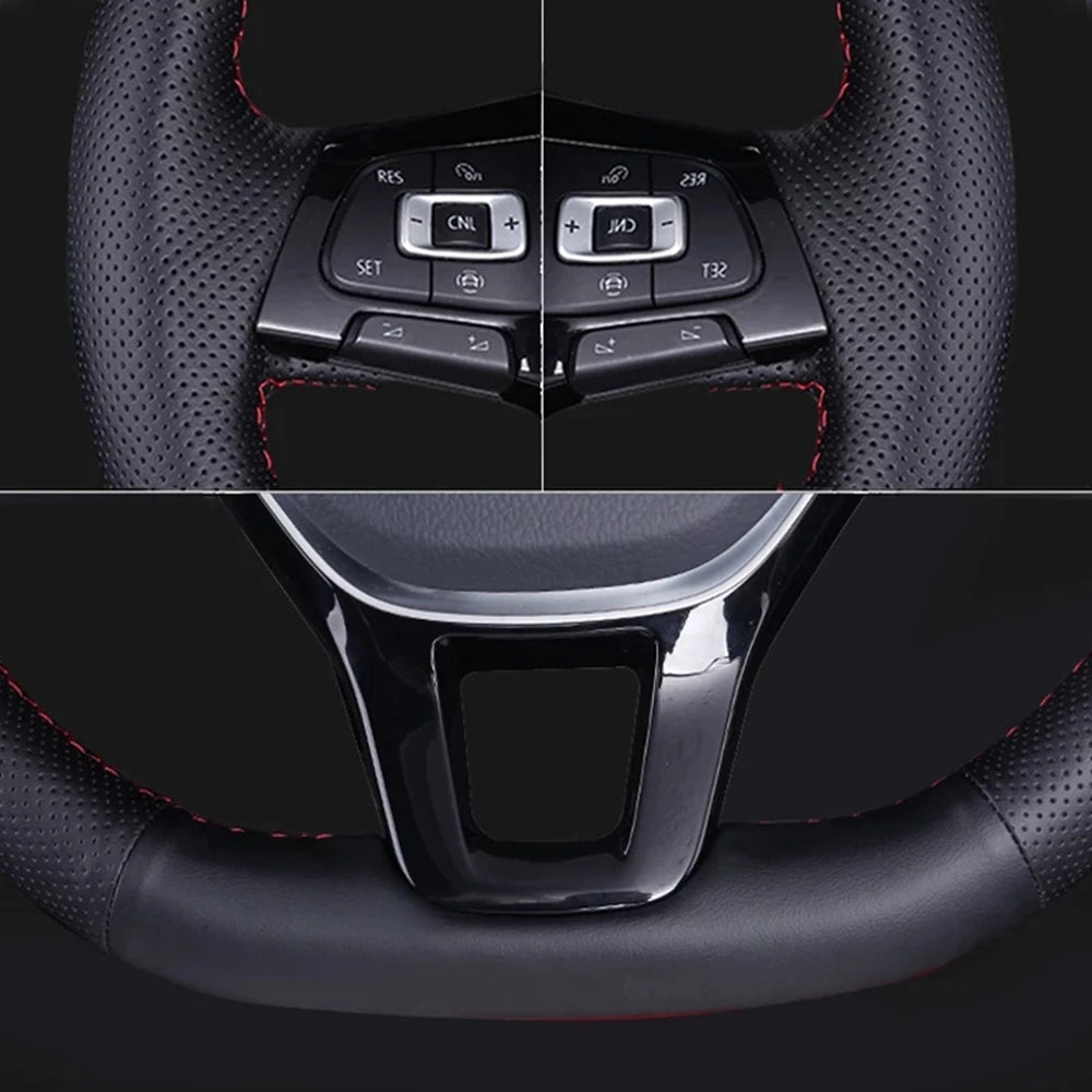 Car Steering Wheel Cover Braid Car Accessories For Audi Audi A3 8P Sportback A4 B8 Avant A5 8T A6 C6 A8 D3 Q7 8R Q5 4L S4 S3