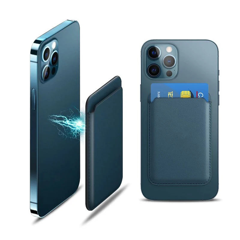 Luxury For Magsafe Magnetic Leather Wallet Case For iPhone 13 17 16 14 Pro Max 17Pro S25 Card Holder Phone Bag Cover Accessories