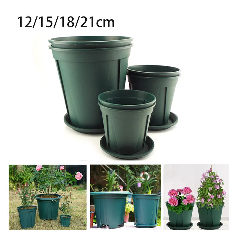 5pcs Plastic Nursery Pots Tray Plant Flower Pot Grow Plantenpot Garden Planter Tools Gardening for Herb Succulents Flowerpot