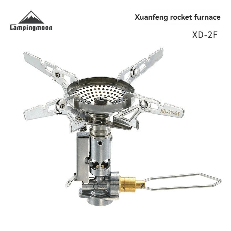 CAMPINGMOON  XD-2F Outdoor Portable Voltage Stabilized Integrated Gas Stove High Power Windproof Hiking Field Stove Cooker