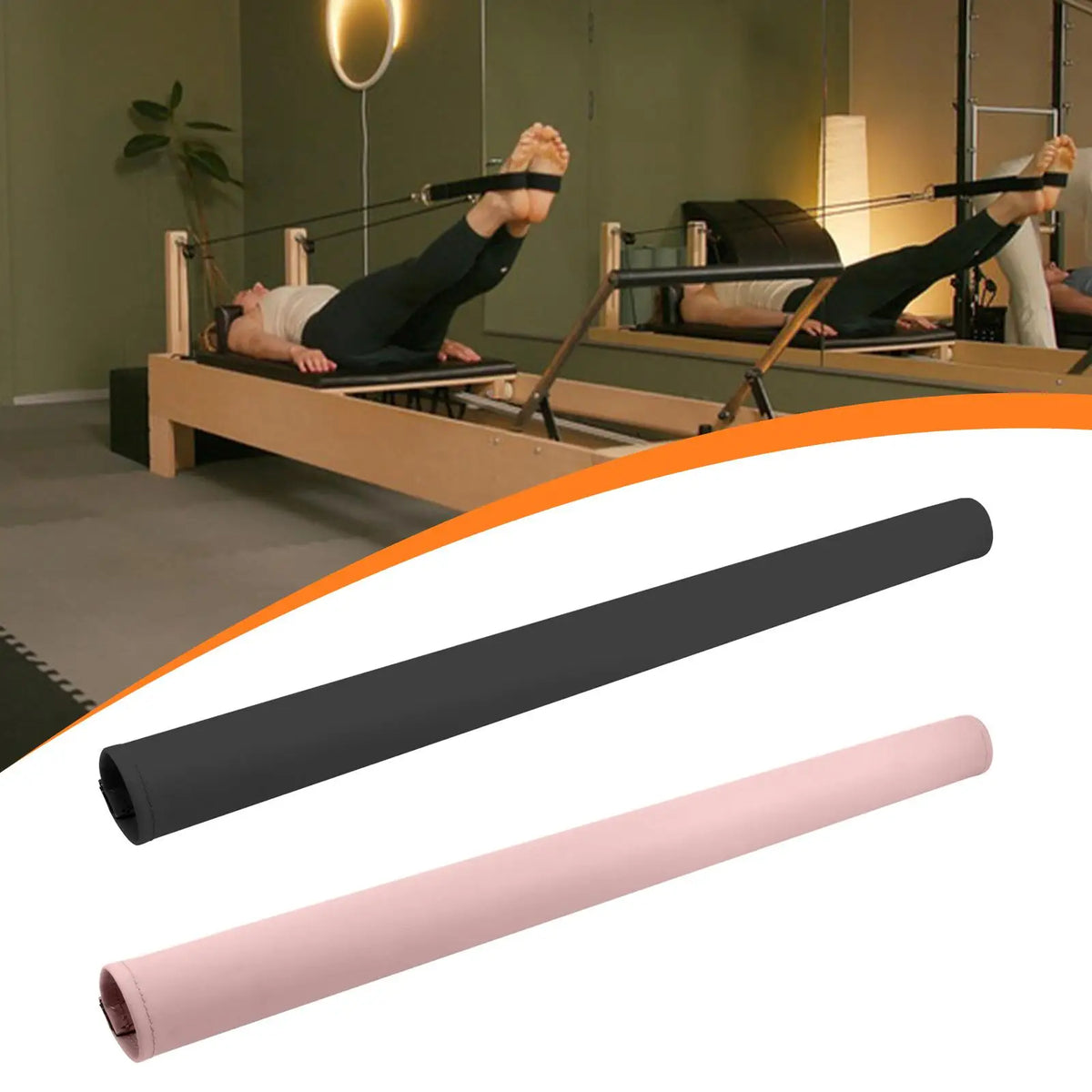 Pilates Reformer Accessories PU Bar Protector Handrail Cover for Fitness Machine Resistance Training Home Use