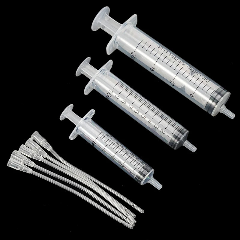 Pet Feeder Generic Bird Feeding Hose Rat Cat Dog Pigeon Parrot Chick Feeding Syringe with Water Needle Tube Plastic Supplies 5pc