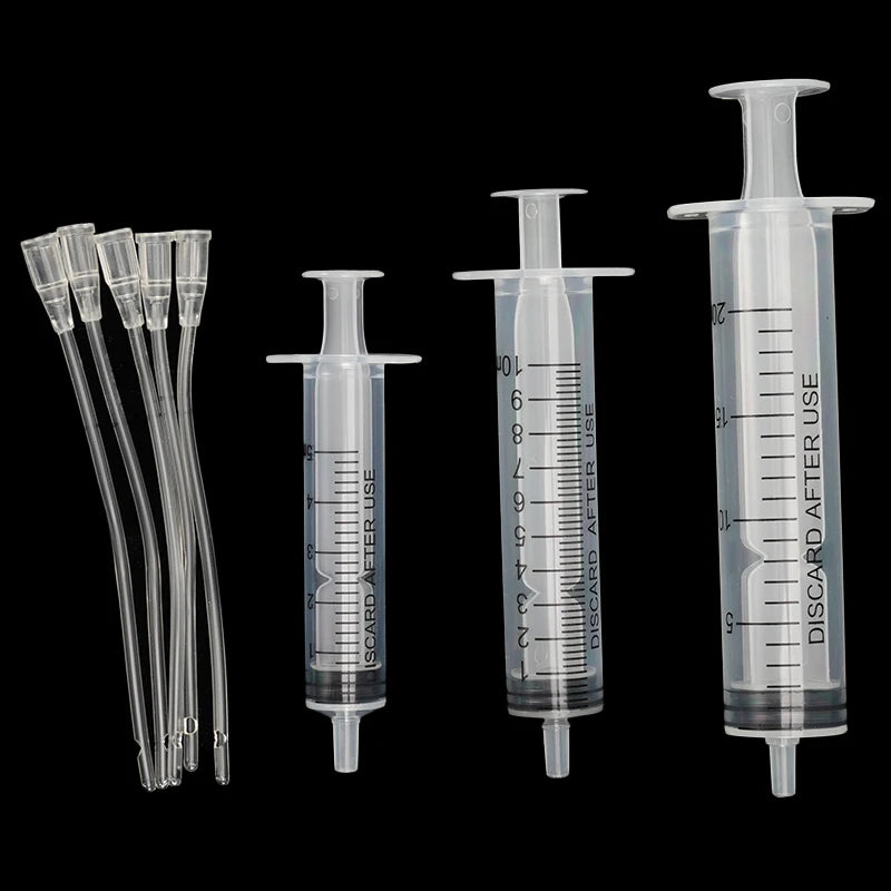 Pet Feeder Generic Bird Feeding Hose Rat Cat Dog Pigeon Parrot Chick Feeding Syringe with Water Needle Tube Plastic Supplies 5pc
