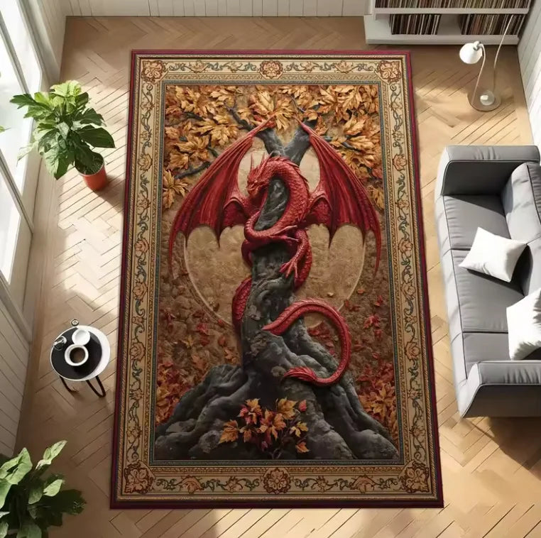 Living Room Rug Azathoth Cthulhu Mythos Style  Carpet Non-SlipEasy Clean Dark Hardcore Personalized Decor Area Home Decor Mat