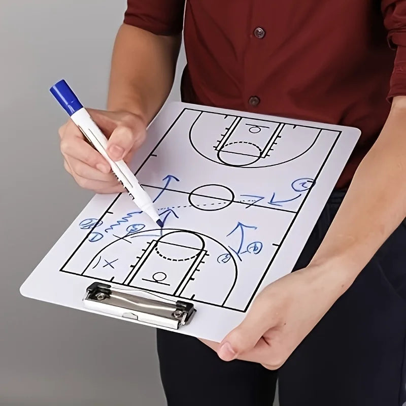 Basketball Coach Clipboard, Tactical Board, School Sports Training Coach Equipment, Basketball Board