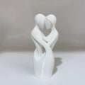 Sculptures of Intertwined Lovers, Modern Minimalist Sculptures of Lovers Embracing Each Other, Valentine's Day Home Decorations