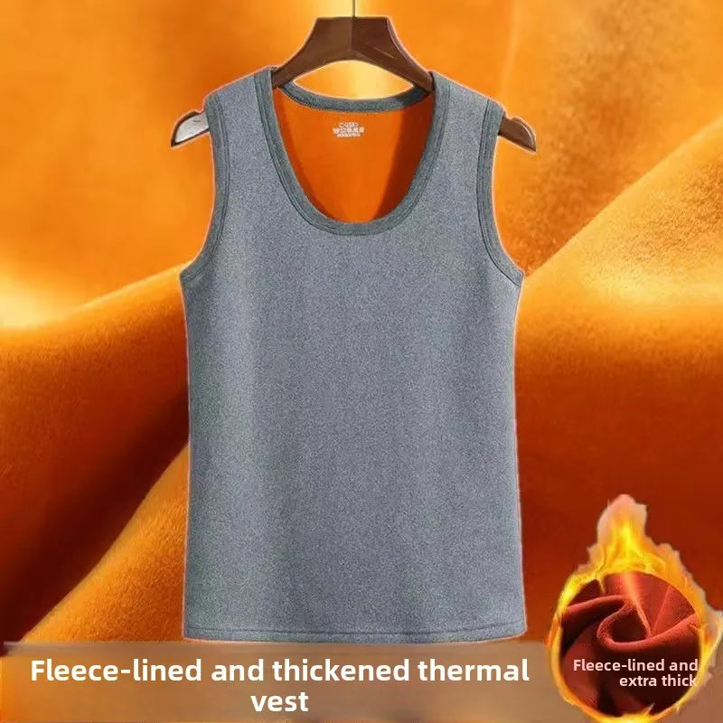 Men Thermal Underwear Man Sleeveless Vest Autumn WinterThermo Lingerie Men's Warm Top Thickening Thermo Vest Undershirt