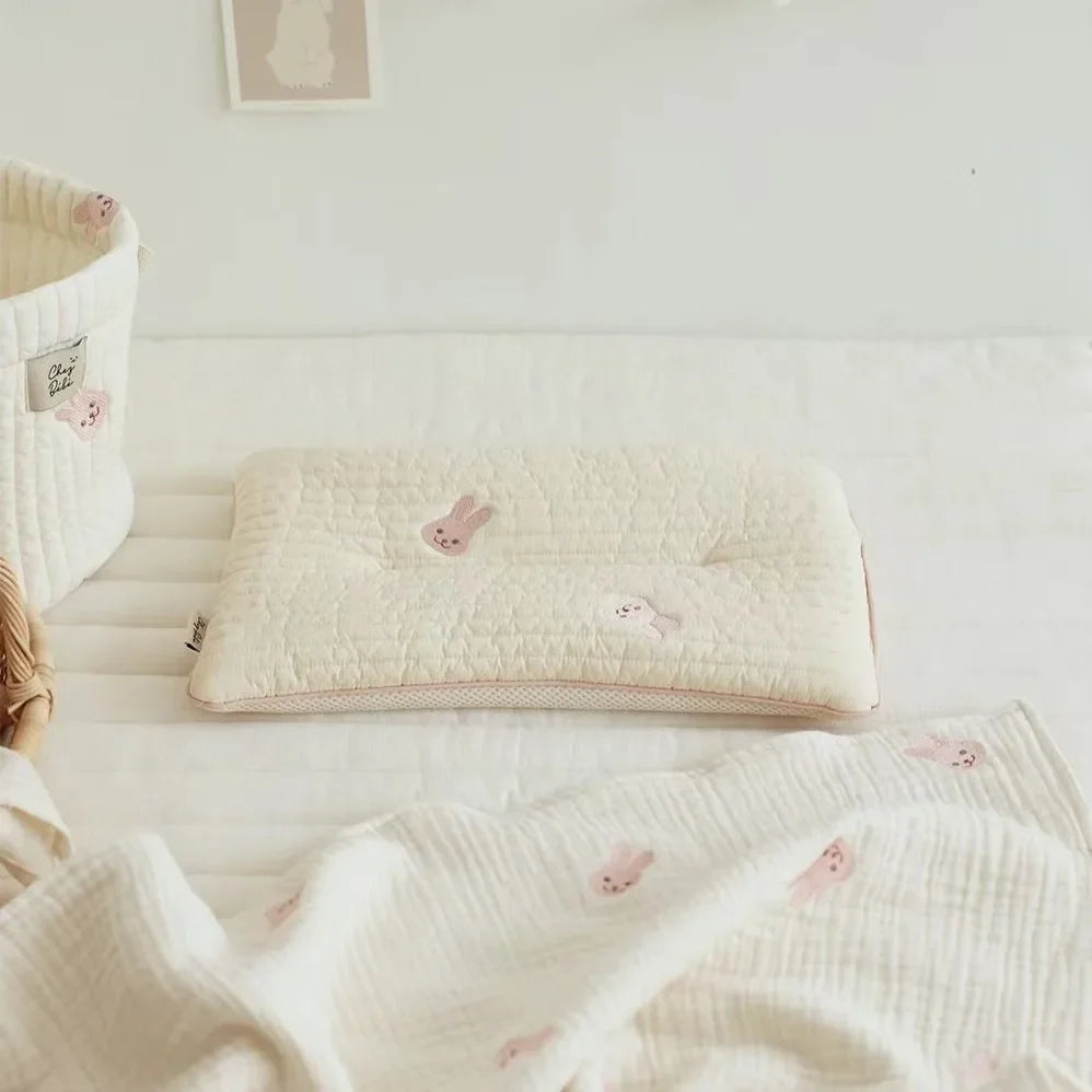 Cute Baby Pillow Cartoon Breathable Children's Pillow for Infant Boys Girls Newborn Bedding Head Protector Baby Room Items