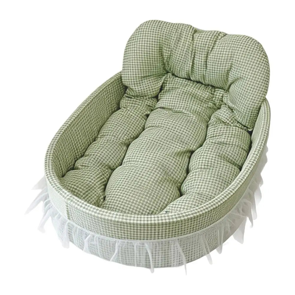 All Seasons Pet Bed Cute Princess Style Cushion Sofa Mat Universal Non-stick Dog Cat Sofa Bed Sleeping Cushion For Small Puppy