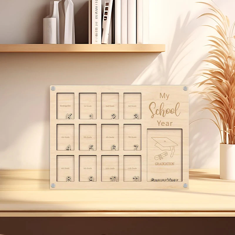 Graduation Year Photo Frame Senior Year Wooden Photo Frame Back To School Graduation Party Decorations Graduation Photo Frame