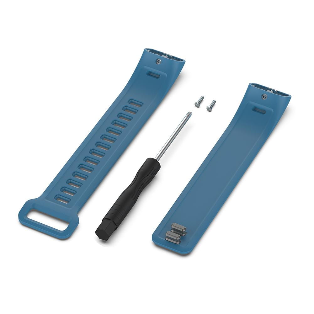 Kit de remplacement de bracelet en silicone bleu pour Huawei Band 2 Pro, bracelet pour poignet, avec tournevis et accessoires fournis