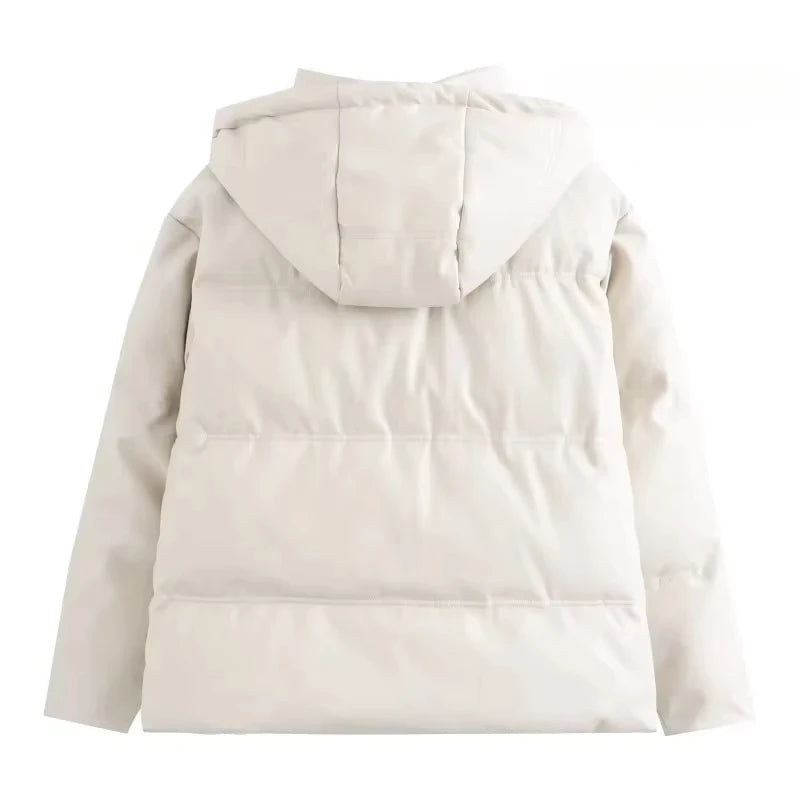 Winter Women's Cold Coat Winter Jackets For Women 2023 Warm Leather PU Parkas Winter Coat Promotion Female Outerwear