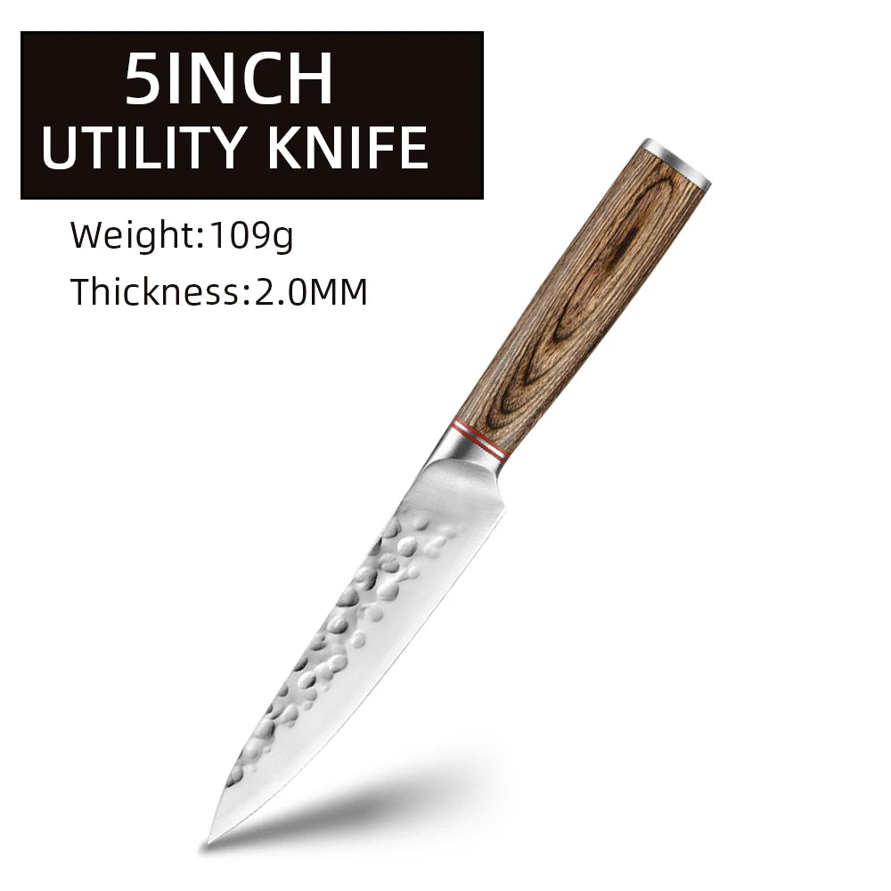 Kitchen Chef Knives Boning Knife Meat Cleaver Knife Hand Forged Hammer Knives Fruit Knife Kitchen Knife Boning for Cooking Tools