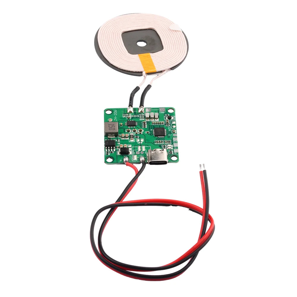 For 0-10MM 20W 5V 9V 12V Fast Charging Wireless Charger Transmitter Module TYPE-C + Coil Universal FOR CAR PHONE Battery