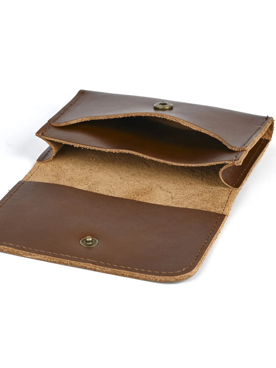 Genuine Cowhide Leather Wallet for Men Women Vintage Handmade Short Small Men's Wallets Compact Card Holder Leather Coin Purse