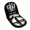 11pcs Stainless Steel Camping Cutlery Set Lightweight Outdoor Dining Tools Including Plates Forks Spoons for Hiking Travel