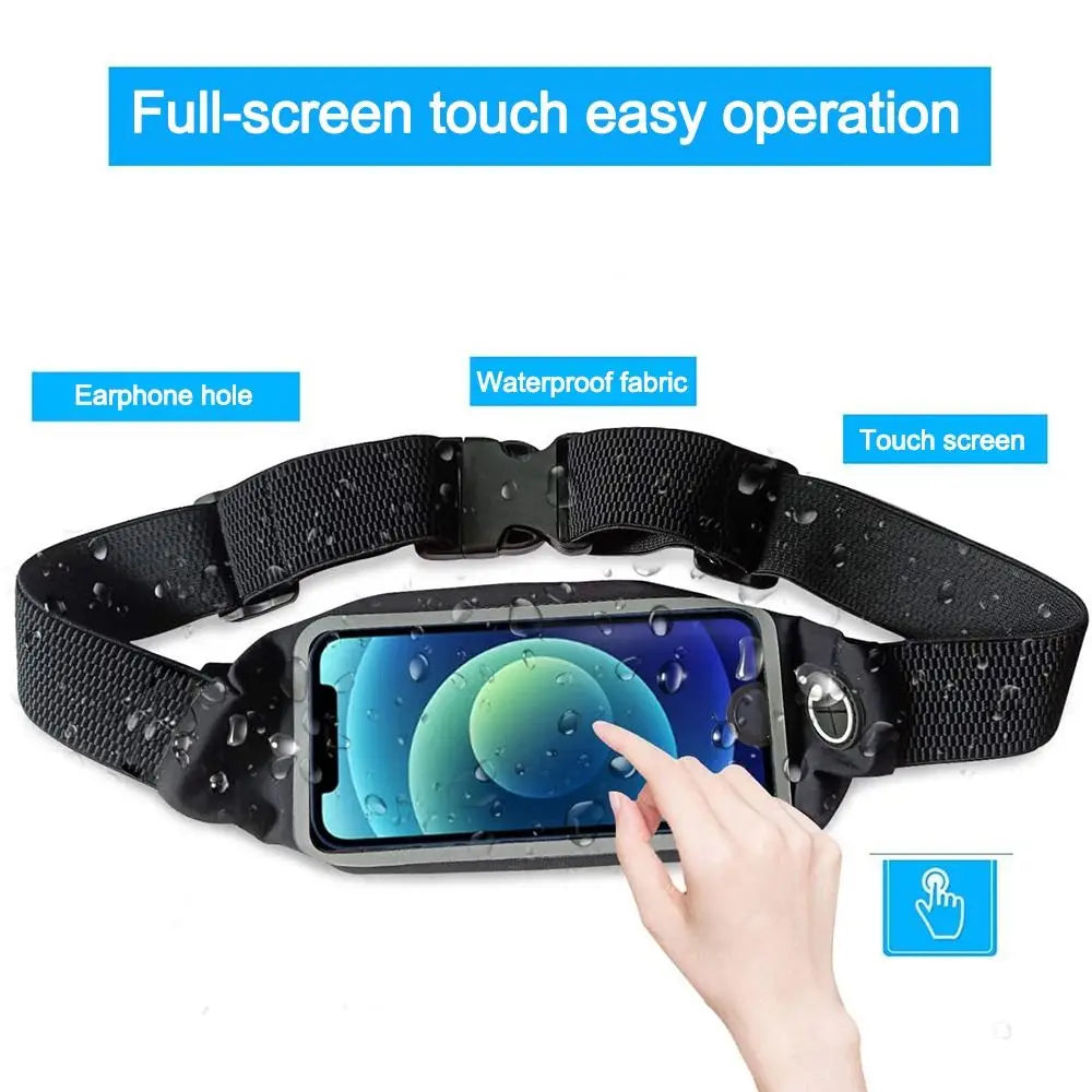 Accessories Waterproof Running Belt Touchscreen Running Gear Fanny Pack 6.5 inch Belt Bag