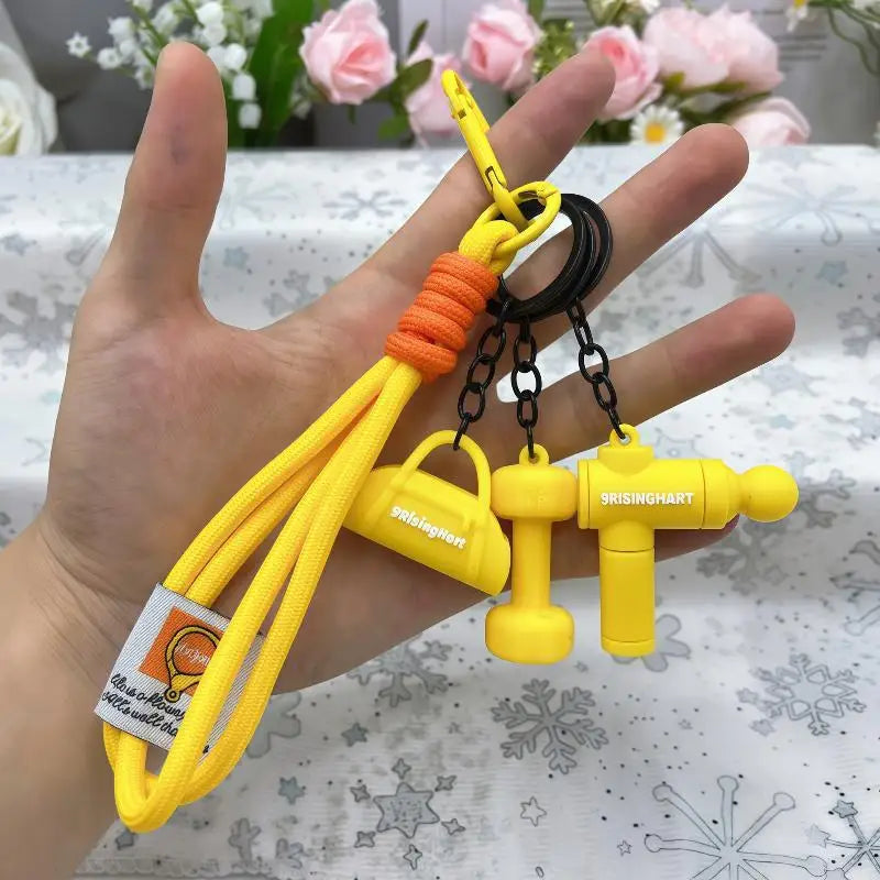 1Pc Fitness Keychain For Gym Lovers Premium Gift For Gym Bags Water Bottles D Buckle Sports Style Keychain Accessories