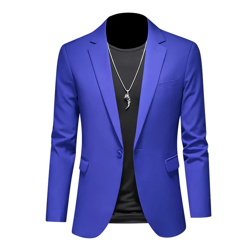 Mens Suit 2025 New Plus Size Slim Fit Single Breasted Blazer Professional Wedding Business Party Office Formal Jacket Coats