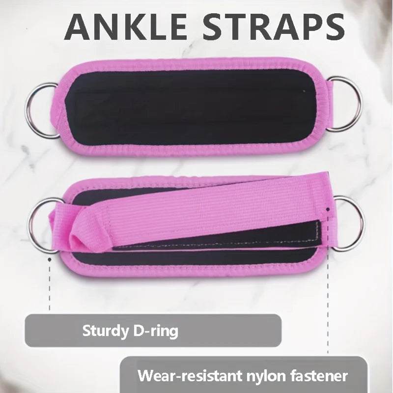 2 Pcs Fitness Ankle Straps, Universal Size,  Men and Women's Back Ankle Straps, Hip Exercises and Leg Extension