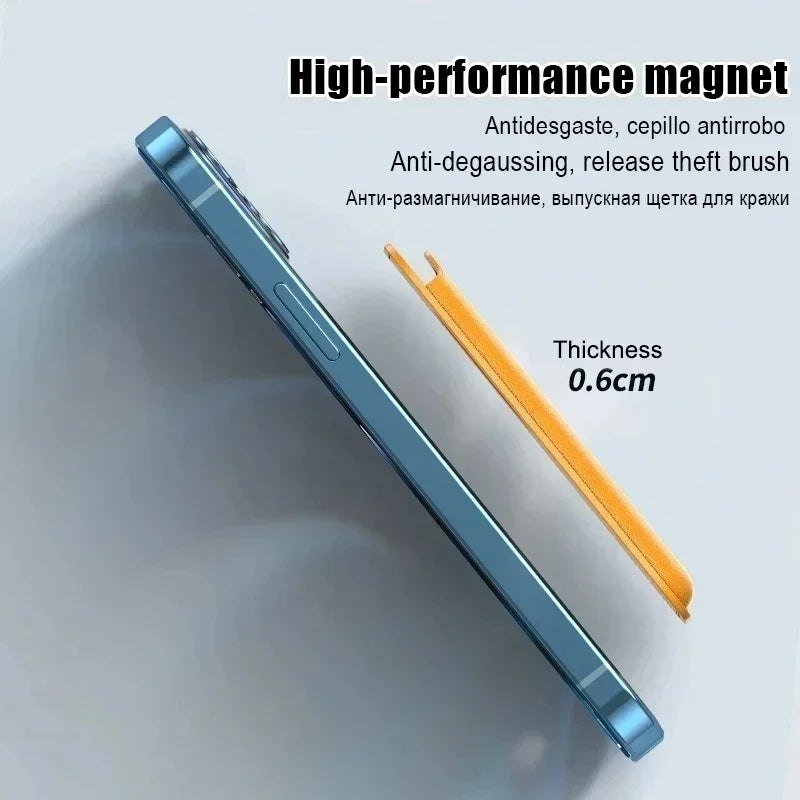 For Magsafe Accessories Magnetic Wallet Holder Leather Case For iPhone 13 12 14 15 16 17 Pro Max Card Holder Phone Purse Cover