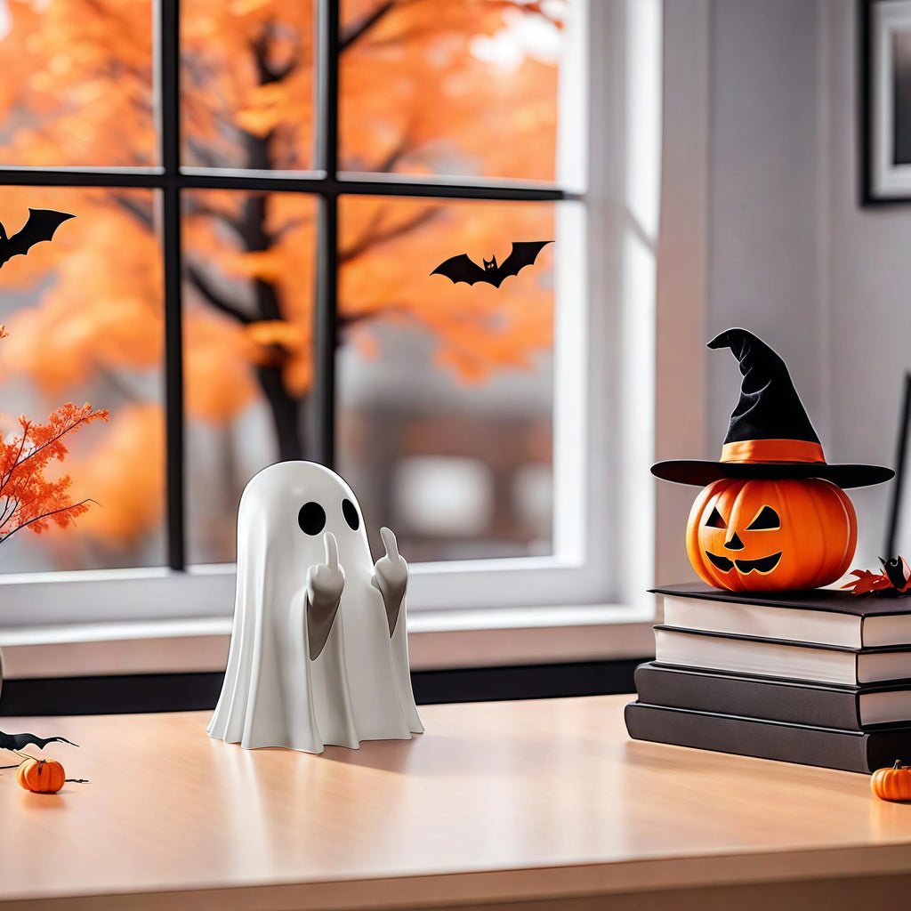 Halloween Refers To Cute Ghost Statues, Halloween Valentine's Day Gifts Home Decorations, Ghost Coffee Table Ornaments Christmas