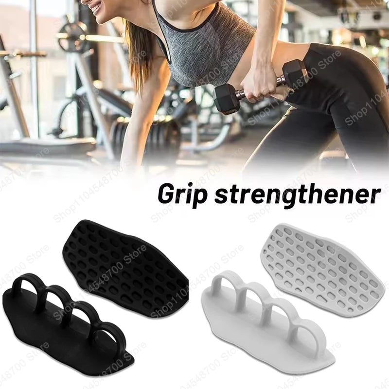 A Pair Non-Slip Workout Grips, Rubber Hand Grips Gym Training Accessories for Weight Lifting Pull Up Grips  & Gym Training