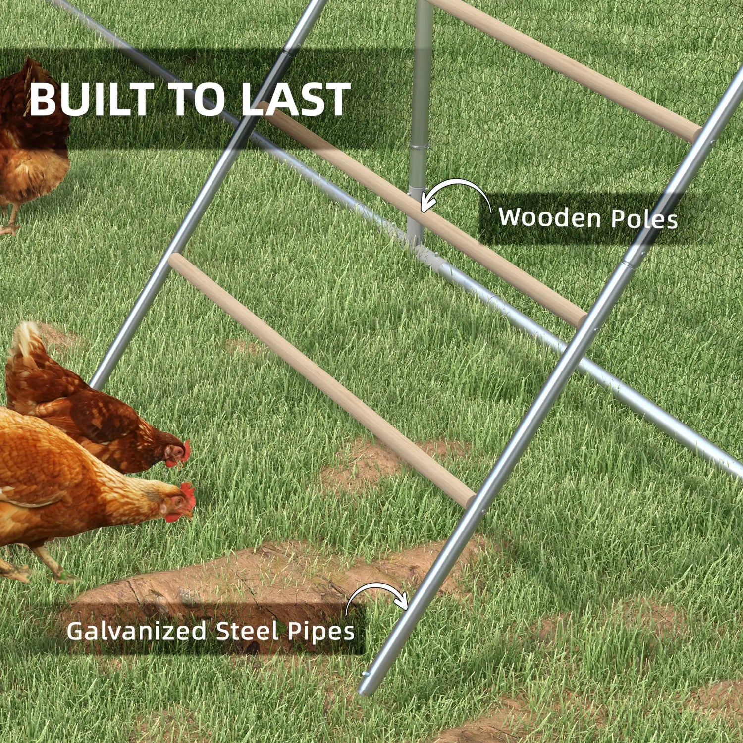 Chicken Roosting Bar 4 Tier Steel Jungle Gym Coop