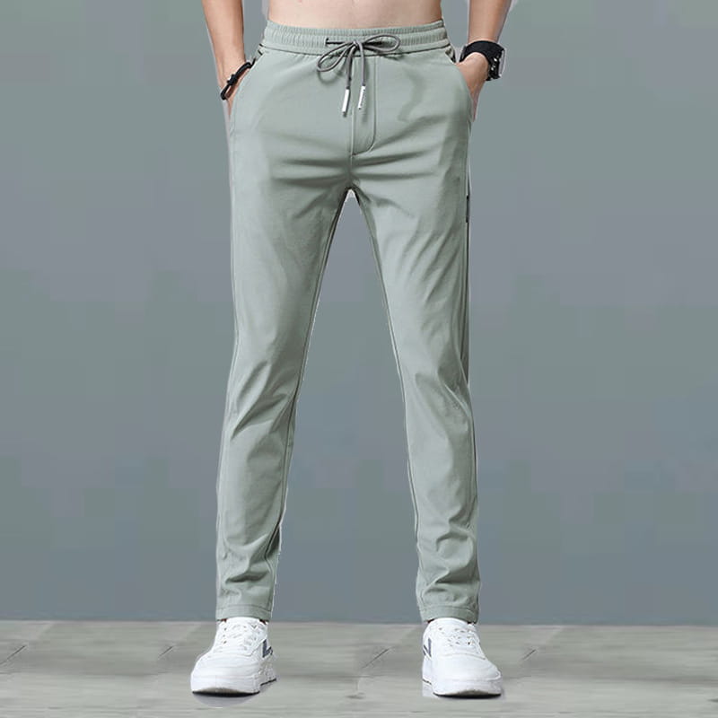 Herren-Eis-Seide-Geradebein-Athletik-Jogginghose