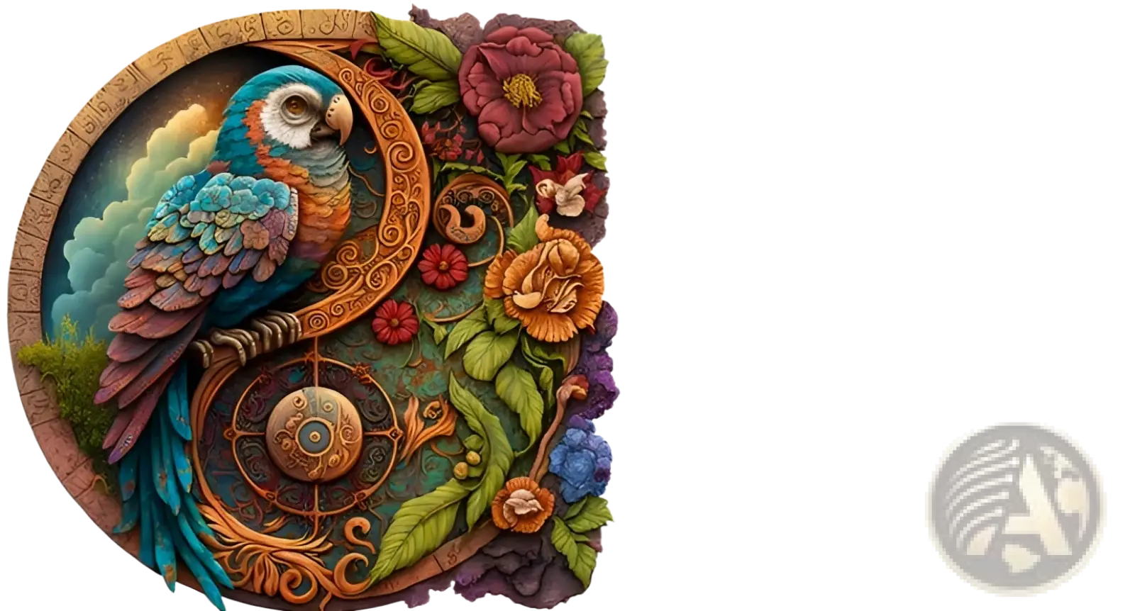 Beige cardboard box with crafthub logo containing an A3 animal puzzle zodiac and psychedelic art craft kit