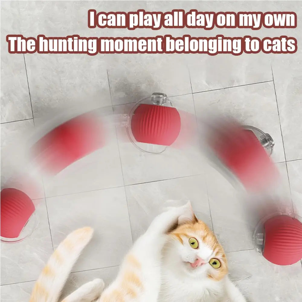 Interactive Cat Ball Motion Activated Silicone Toy