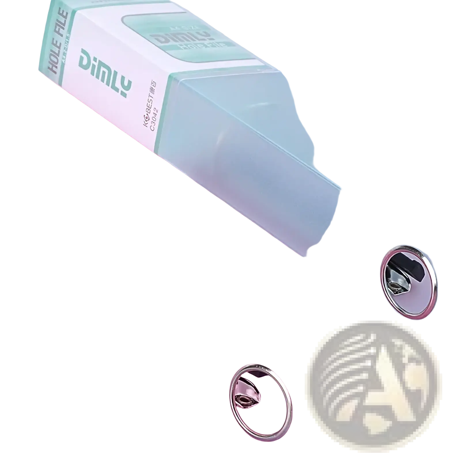 A4 pastel binder file folder transparent ring organizer with pink and light blue plastic folders and silver metal rings
