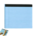A5 lined colorful notepad with light blue lines and black top edge for efficient note taking